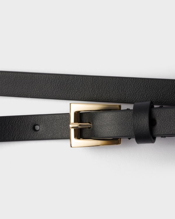 Leather belt - Black Leather belt - Black