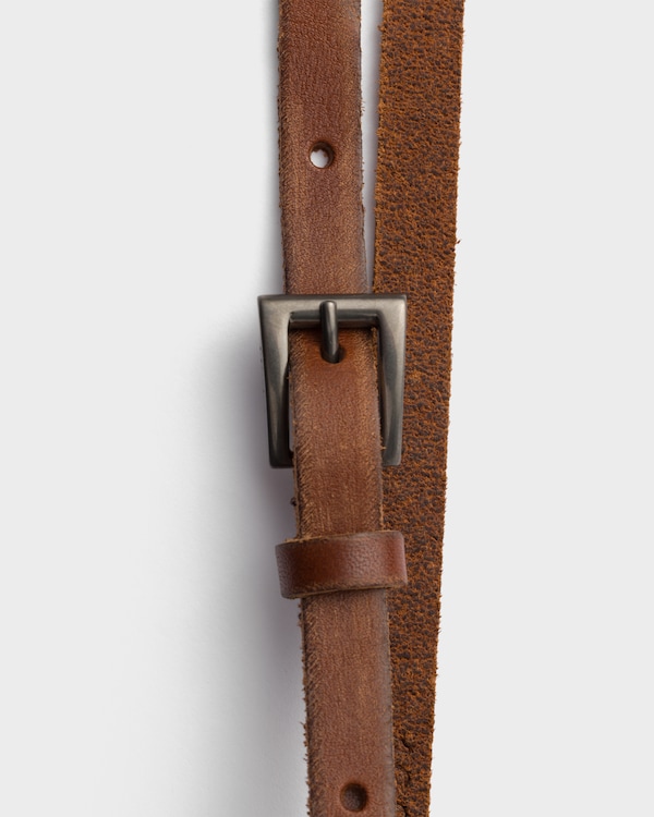 Cinturón estrecho de piel Cinturón estrecho de piel