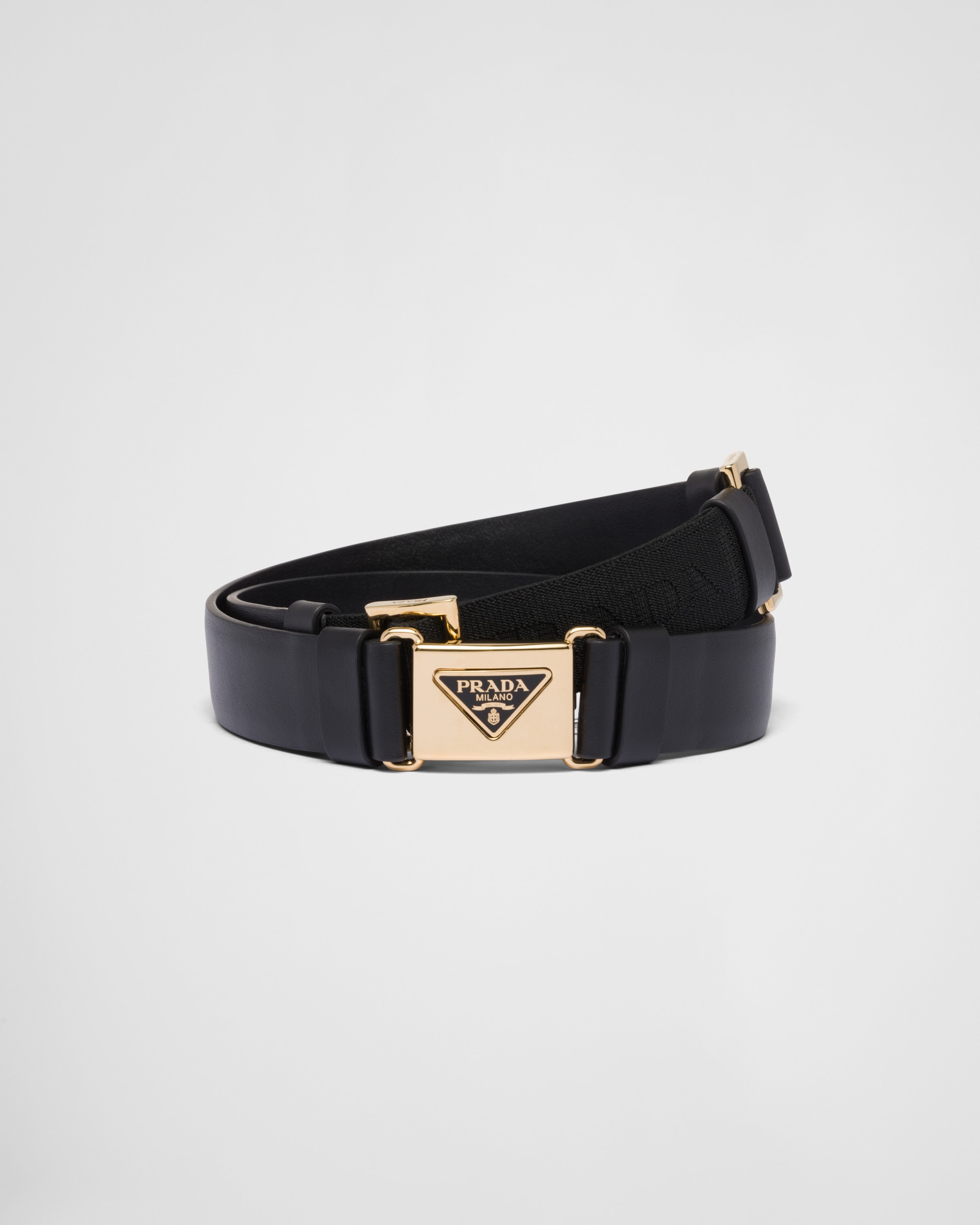 Cinture da Donna in Pelle e Tessuto PRADA