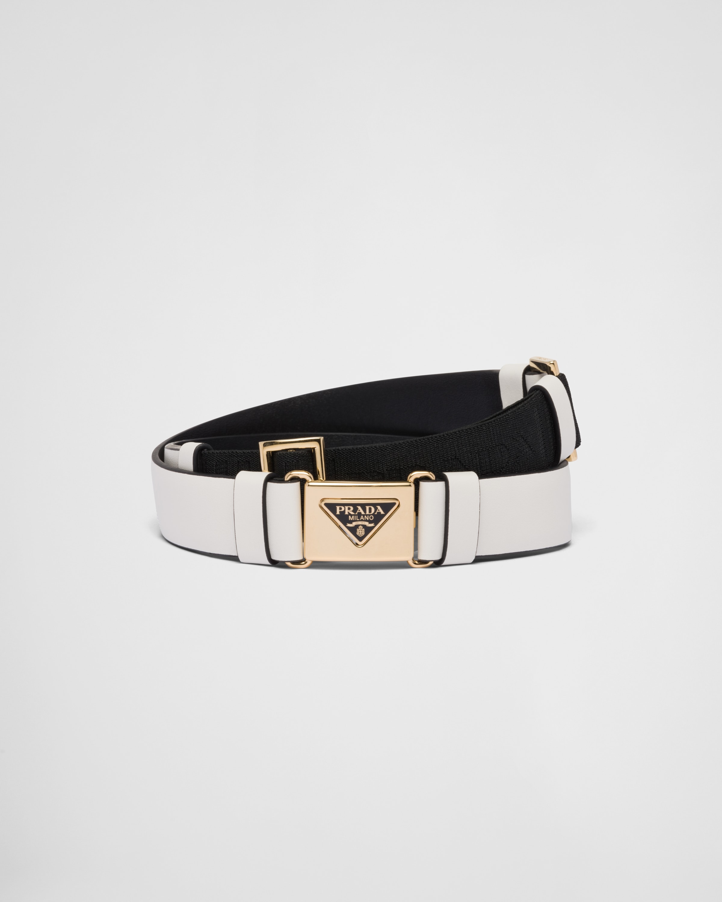 Prada Women's Saffiano Leather Belt - Black - Size 32