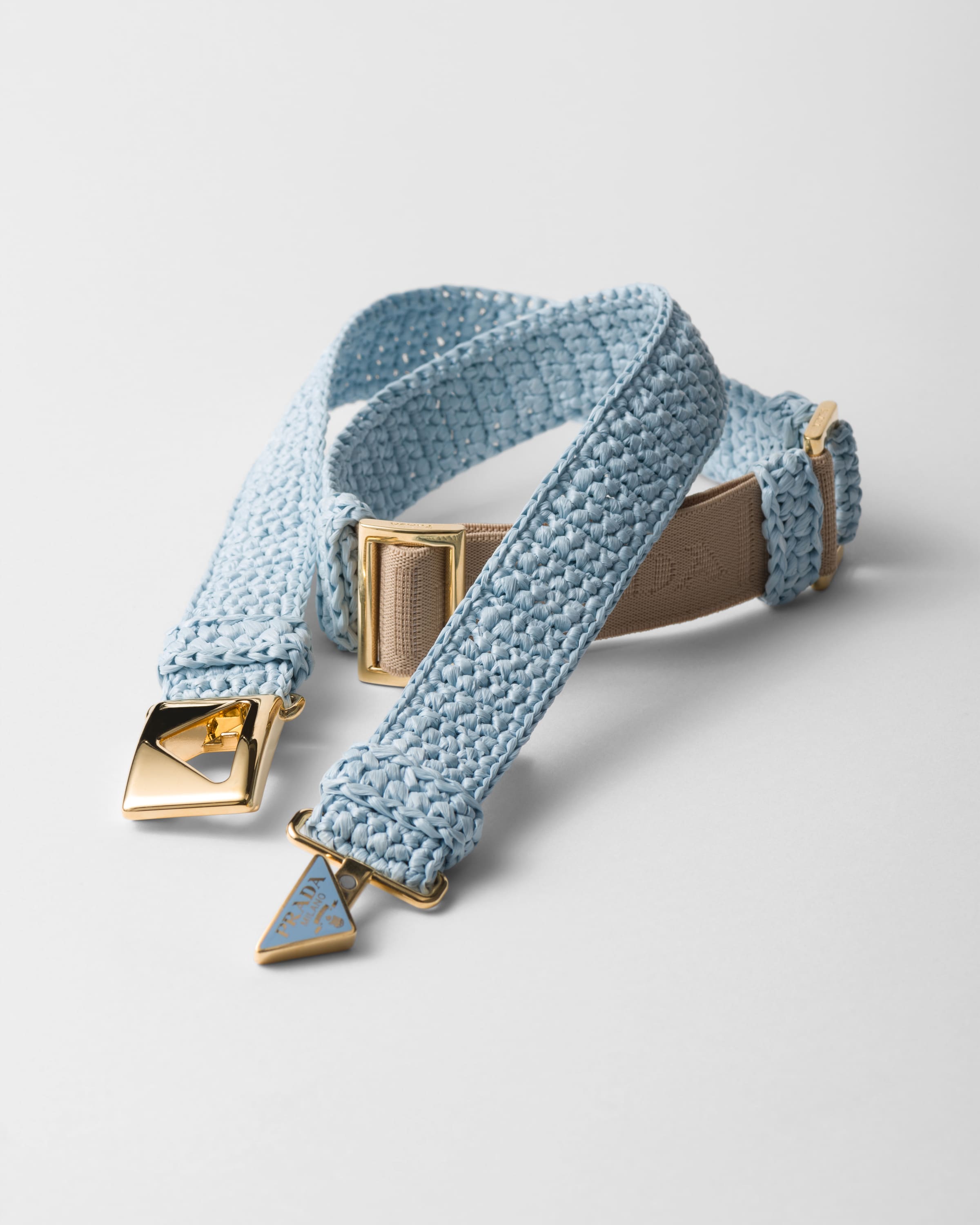 Prada blue belt clearance