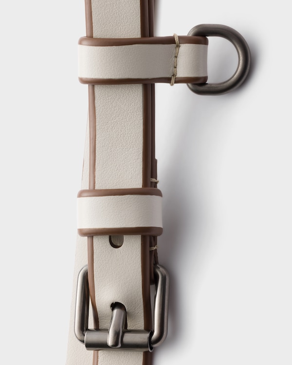 Leather belt - Chalk White Leather belt - Chalk White