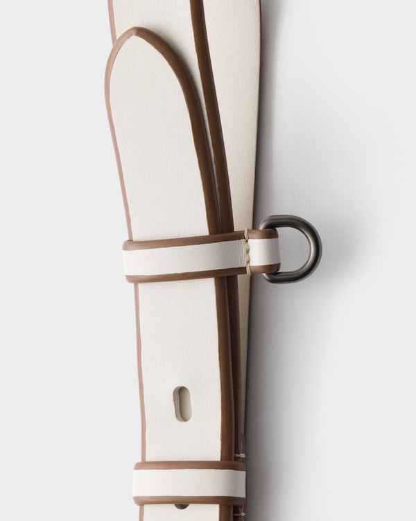 Leather belt - Chalk White Leather belt - Chalk White