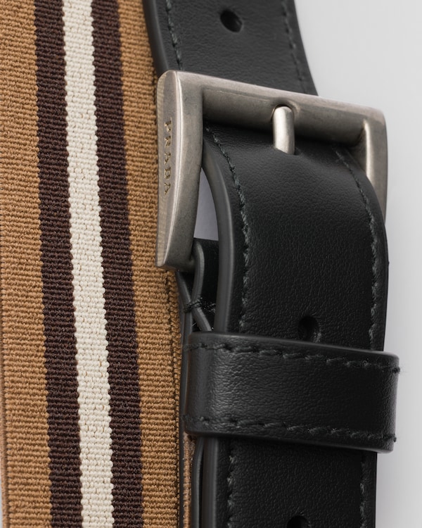 Elastic leather belt - Caramel/Desert Beige Elastic leather belt - Caramel/Desert Beige