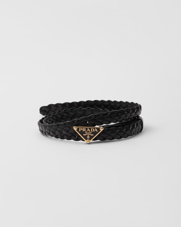 PRADA｜ (1CC621 053 F0002) Black Saffiano leather belt | PRADA