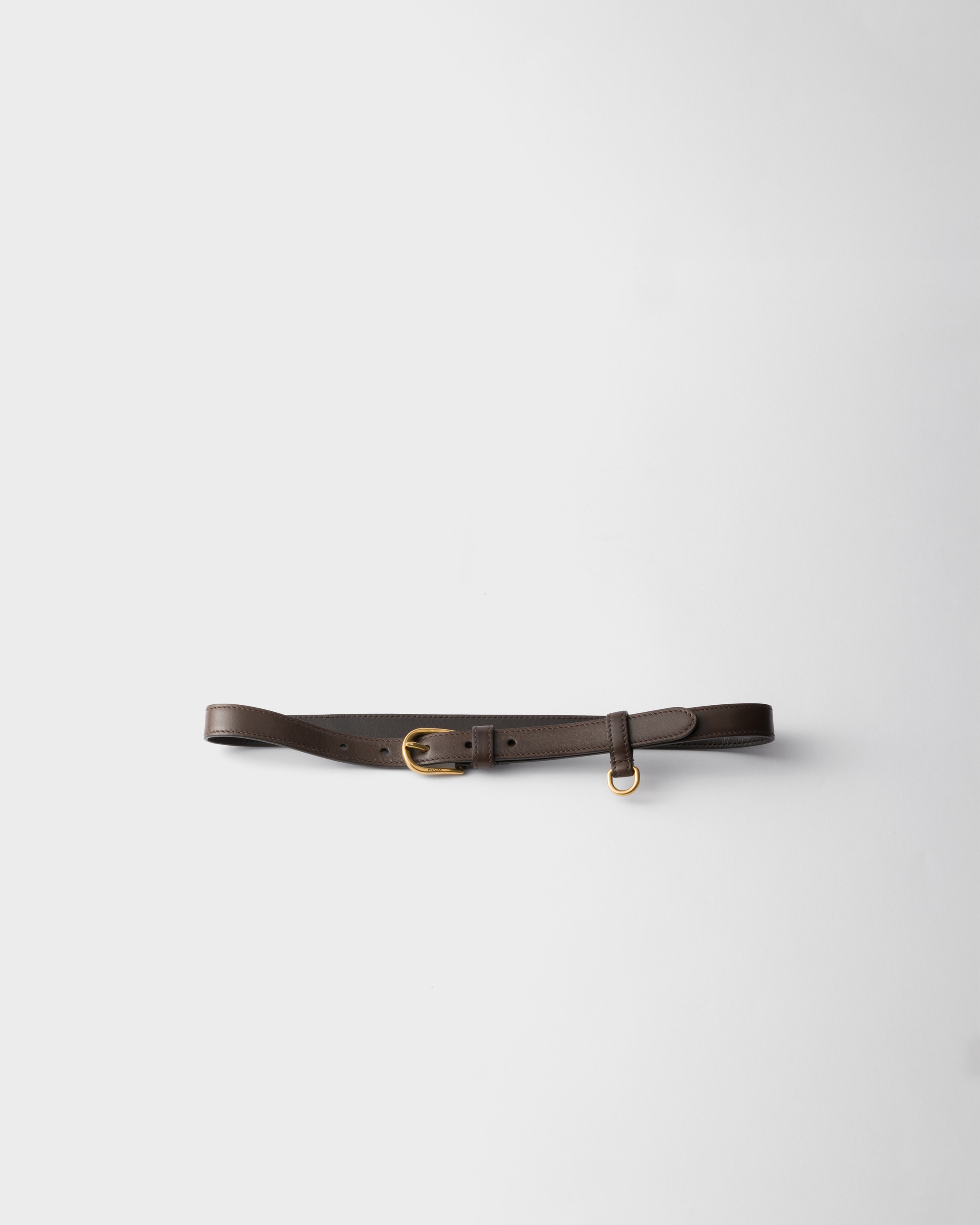 Ebony Leather belt | PRADA