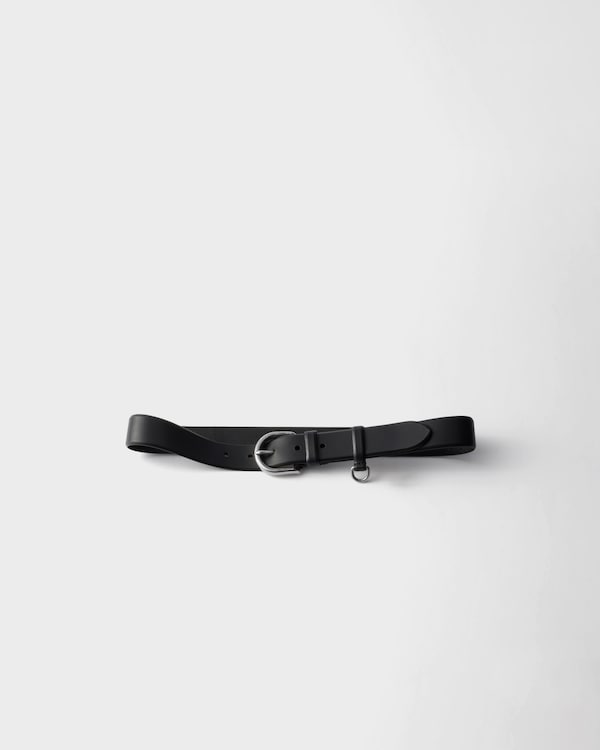 キャメル サフィアーノレザー ベルト | PRADA