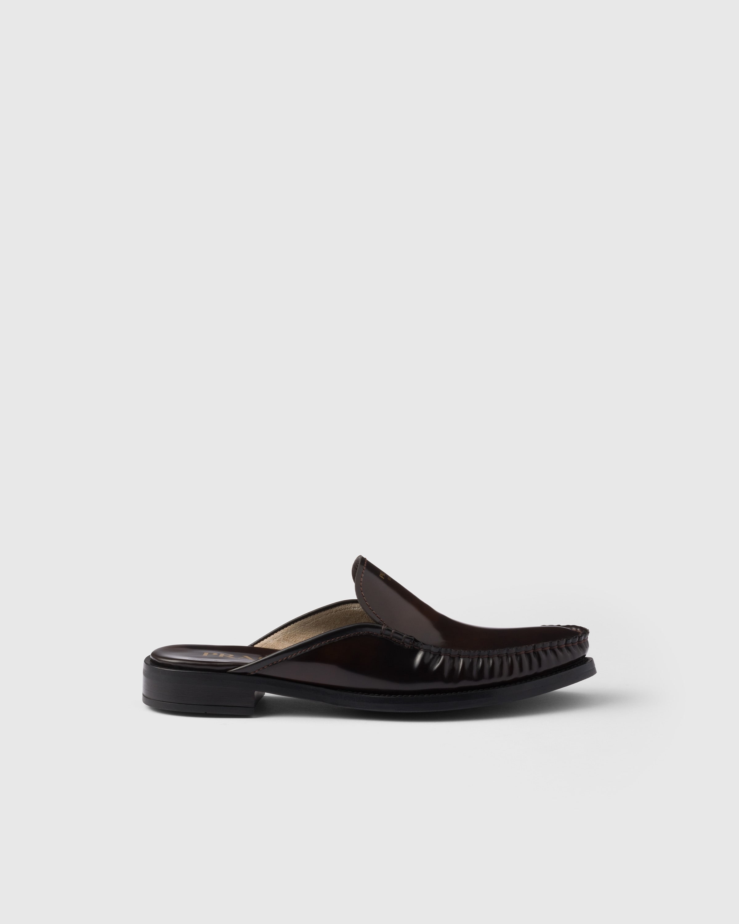 Prada Mules Aus Gebürstetem Leder