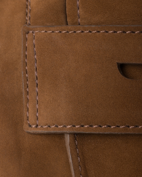 Loafer aus Nubukleder - Kakaobraun Loafer aus Nubukleder - Kakaobraun