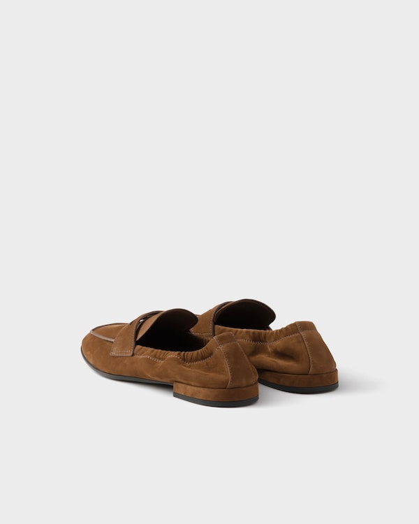 Loafer aus Nubukleder - Kakaobraun Loafer aus Nubukleder - Kakaobraun