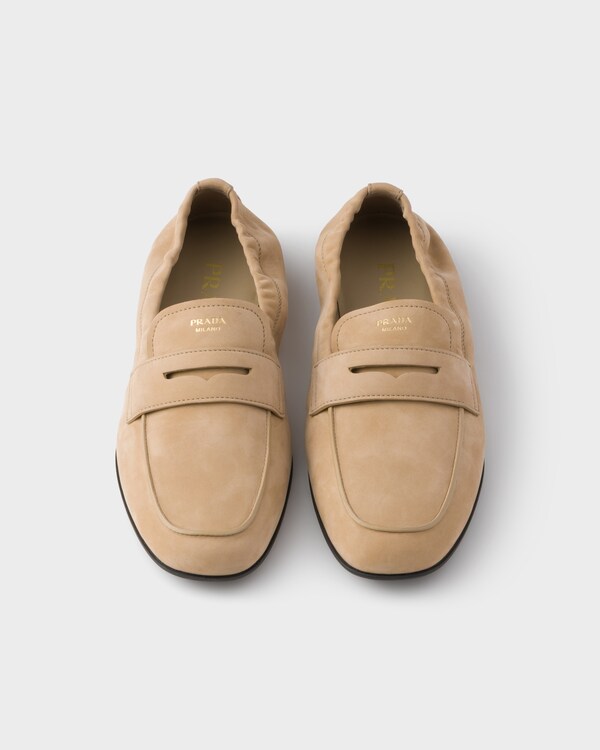 Mocasines de piel nobuk - Beige Desierto Mocasines de piel nobuk - Beige Desierto