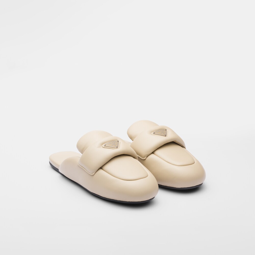Prada Soft padded nappa leather sabots 1