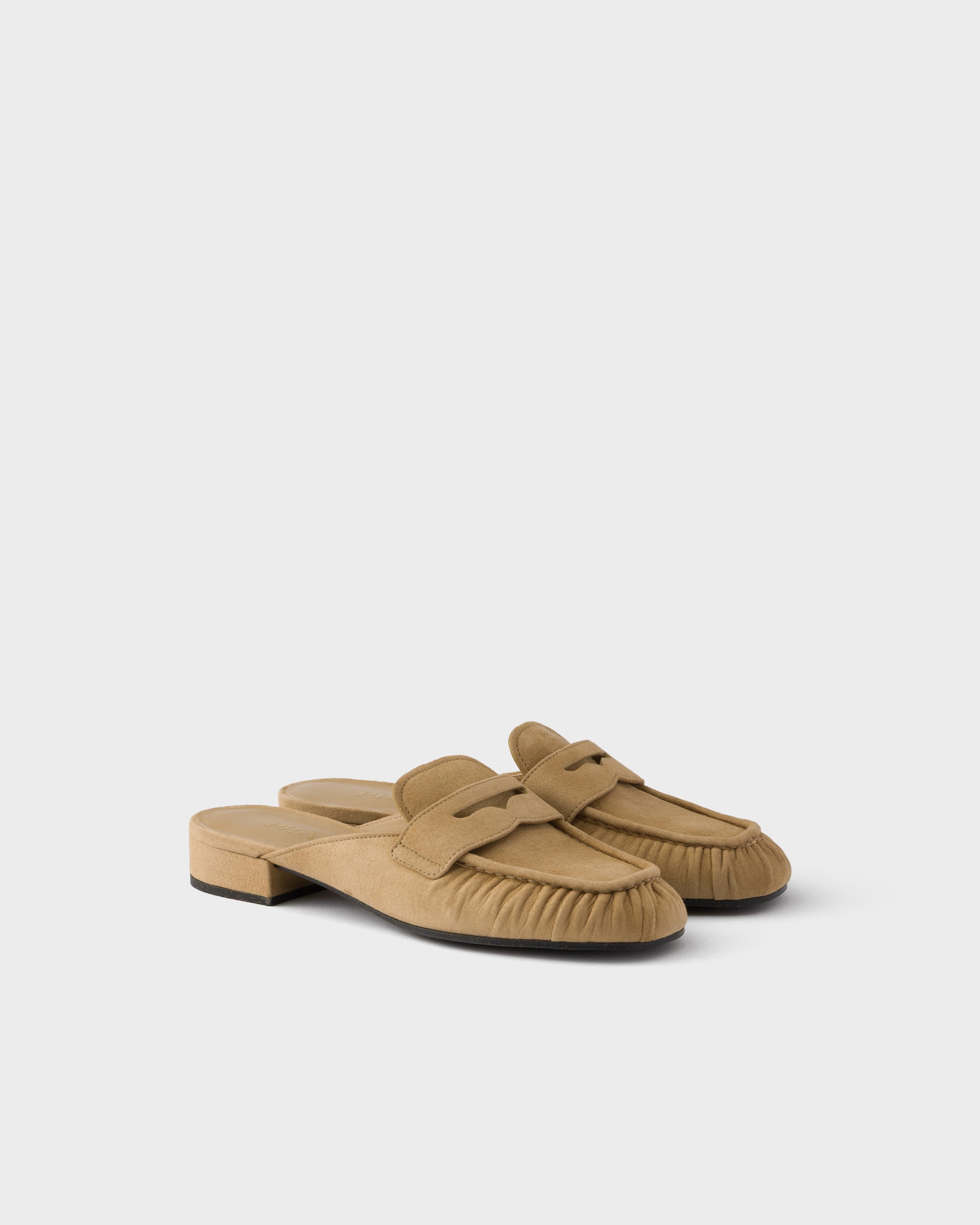 archive PRADA Suede Mulesスウェード ミュール パンプス Ecru Suede Mules | PRADA - France