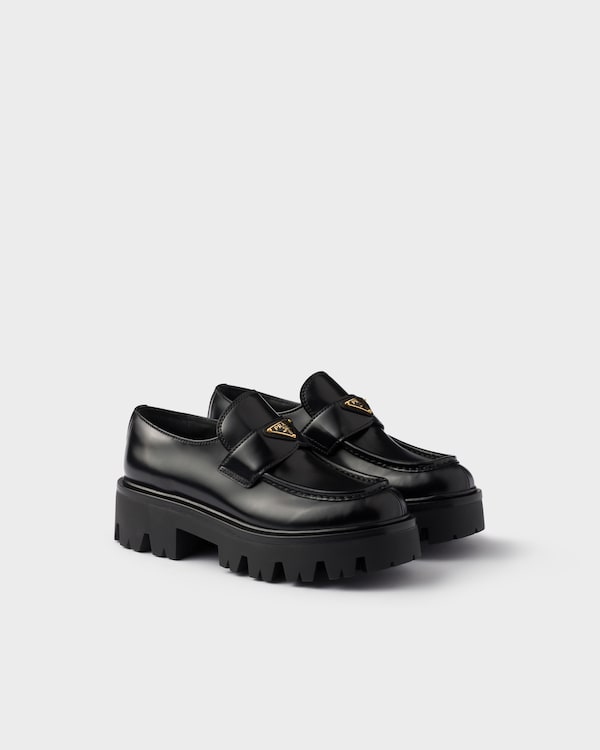 靴 PRADA SPORT leather loafers black US8.5 Prada Sport Men's Loafer - Black - Very Good Condition | eBay