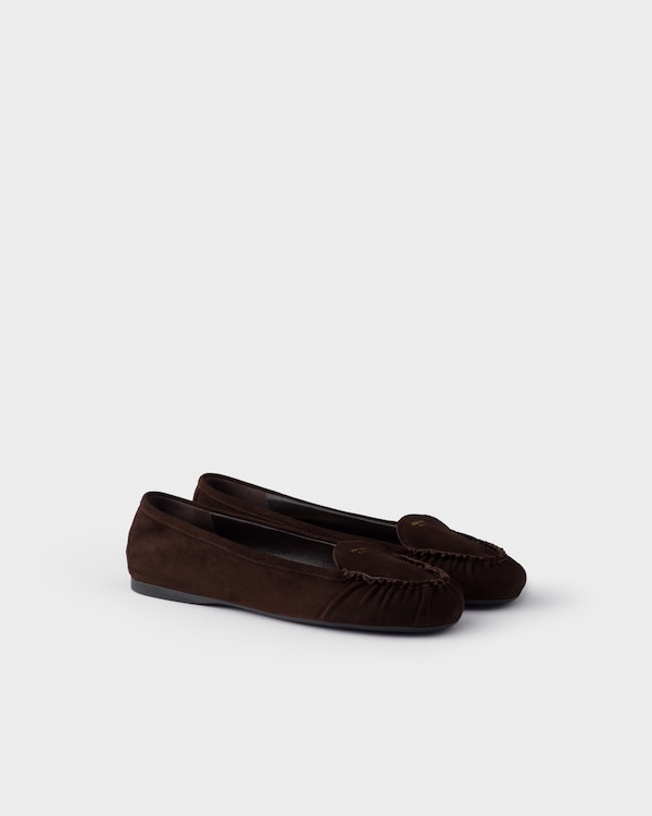 パンプス PRADA BROWN SUEDE PUMPS Cocoa Brown Suede pumps | PRADA