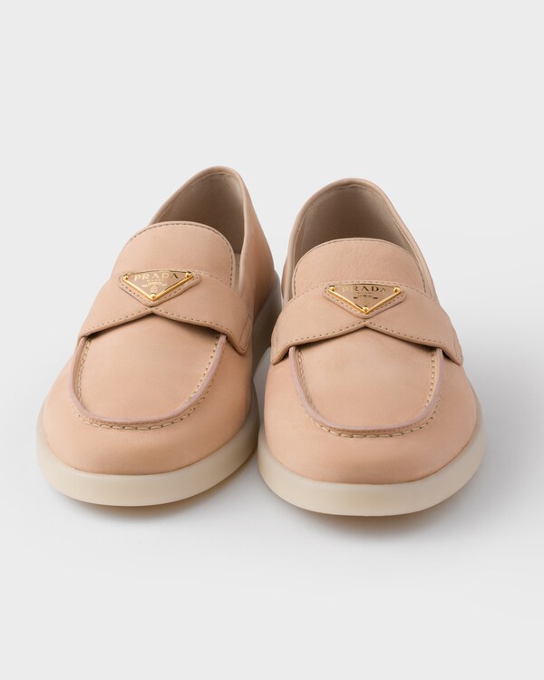 حذاء لوفر من جلد نوبوك - خوخي حذاء لوفر من جلد نوبوك - خوخي