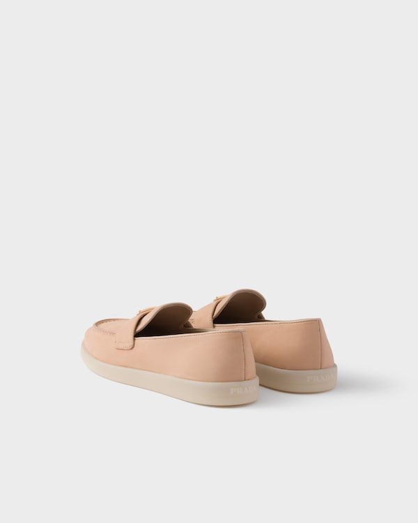 حذاء لوفر من جلد نوبوك - خوخي حذاء لوفر من جلد نوبوك - خوخي