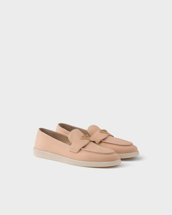 حذاء لوفر من جلد نوبوك - خوخي حذاء لوفر من جلد نوبوك - خوخي