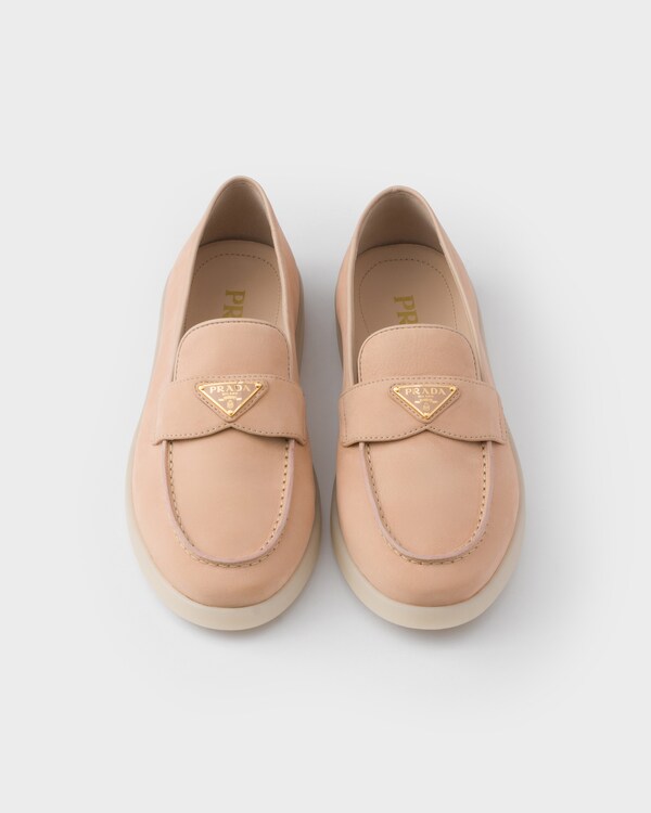 حذاء لوفر من جلد نوبوك - خوخي حذاء لوفر من جلد نوبوك - خوخي