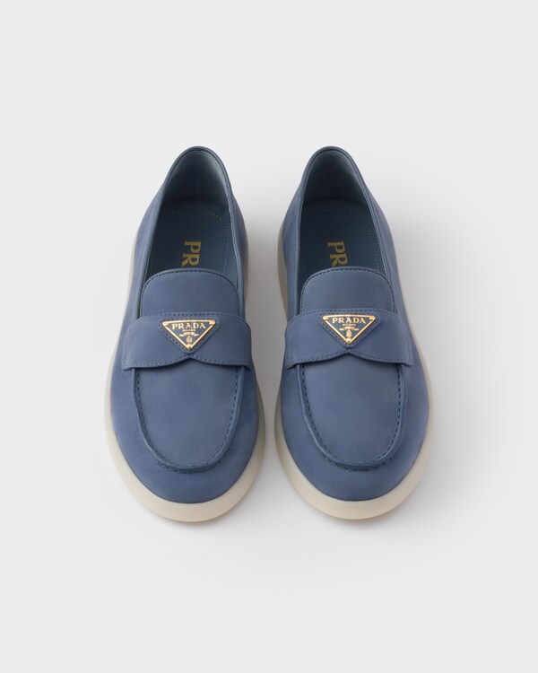 حذاء لوفر من جلد نوبوك - أزرق ملاحي حذاء لوفر من جلد نوبوك - أزرق ملاحي