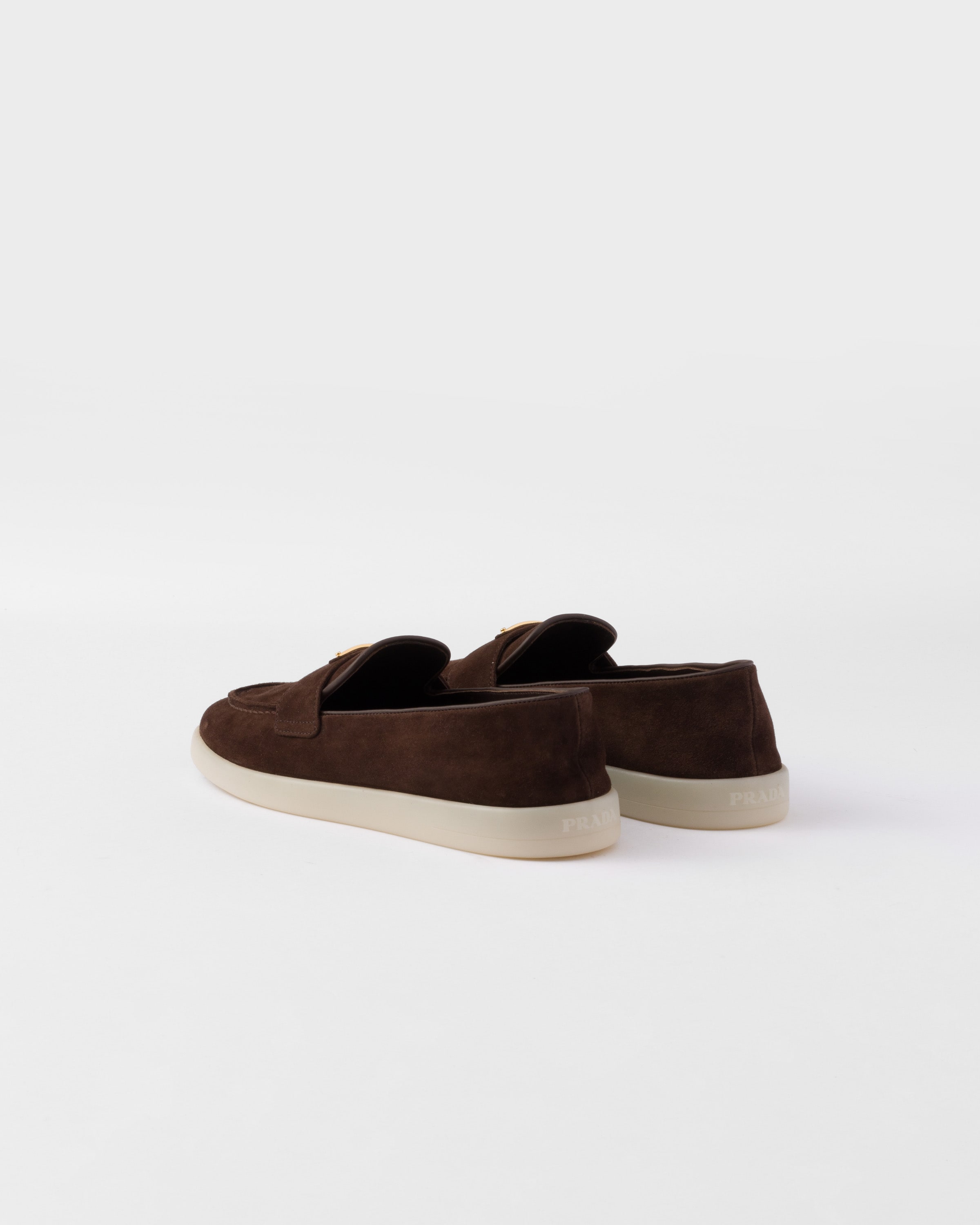 ローファー・オックスフォード PRADA | Suede leather loafers 1D222N Navy Suede Leather Loafers | PRADA