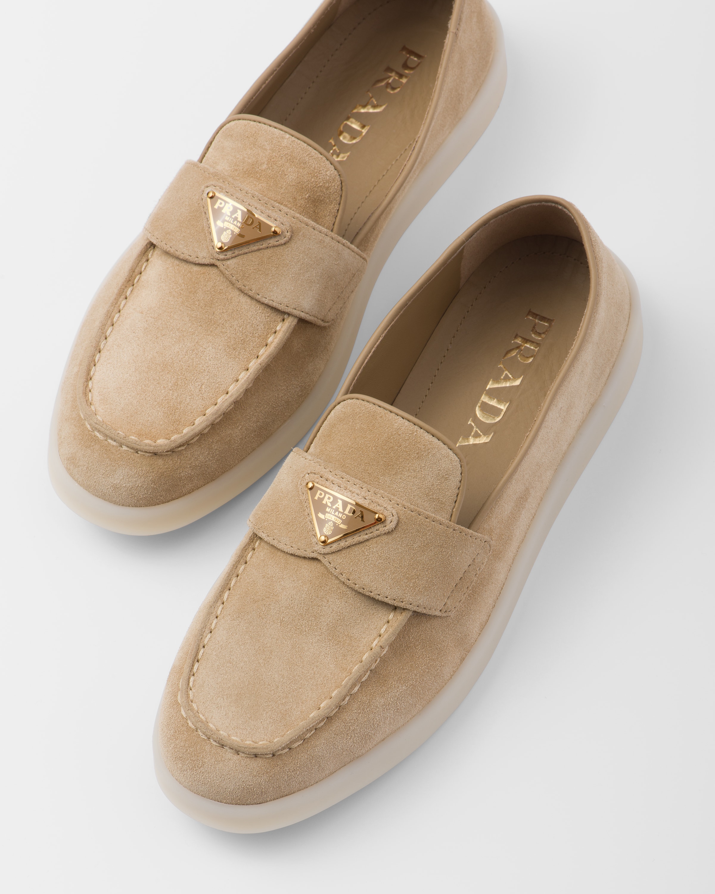 Prada suede loafers womens new arrivals