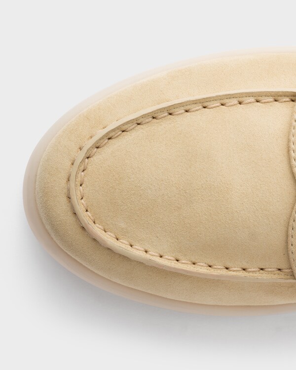 Suede leather loafers - Ecru Suede leather loafers - Ecru