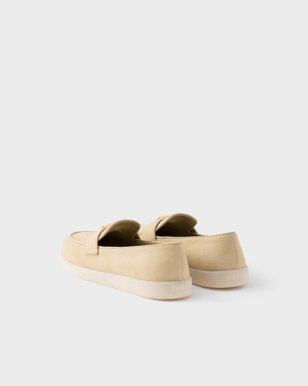 Suede leather loafers - Ecru Suede leather loafers - Ecru