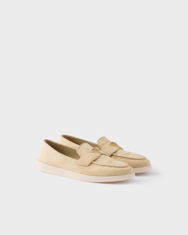 Suede leather loafers - Ecru Suede leather loafers - Ecru