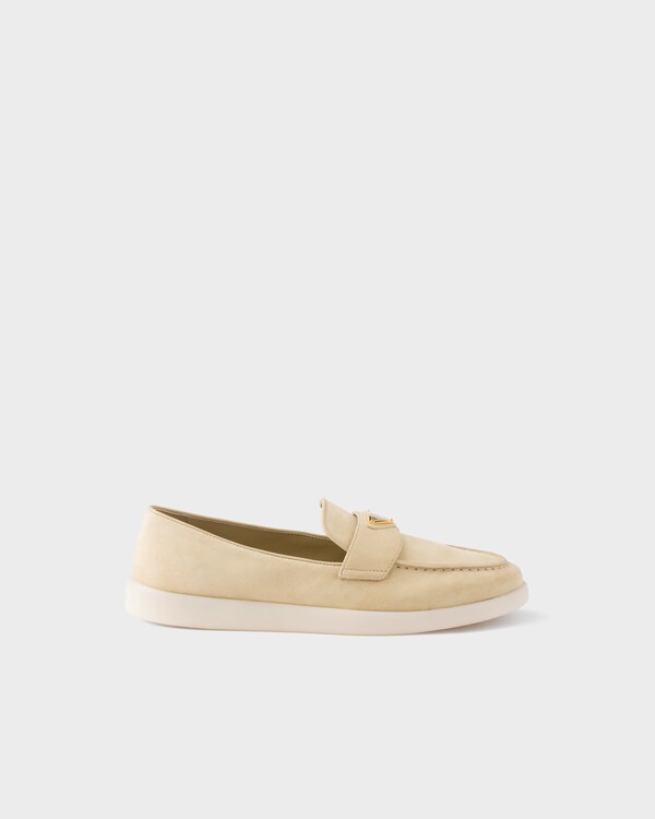 Suede leather loafers - Ecru Suede leather loafers - Ecru