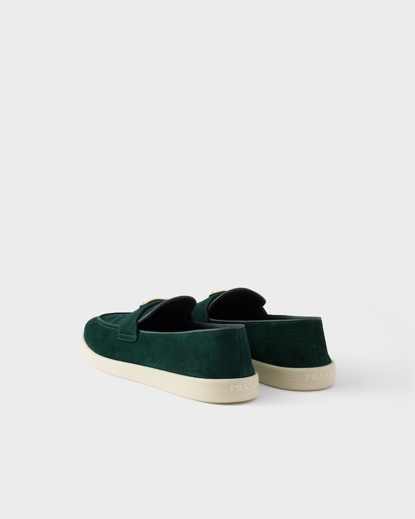 Suede leather loafers - Bottle Green Suede leather loafers - Bottle Green
