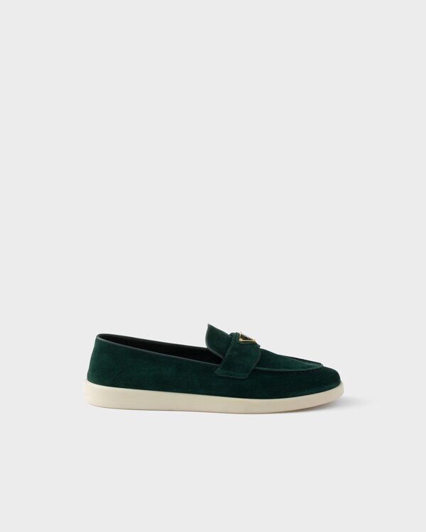 Suede leather loafers - Bottle Green Suede leather loafers - Bottle Green