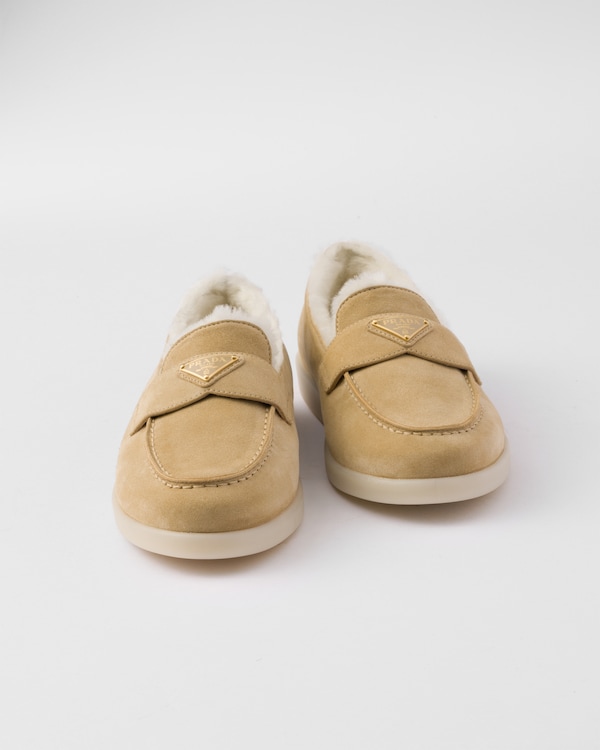 Suede and shearling loafers Suede and shearling loafers