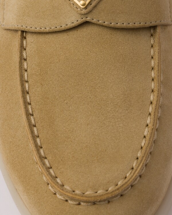 Suede and shearling loafers Suede and shearling loafers