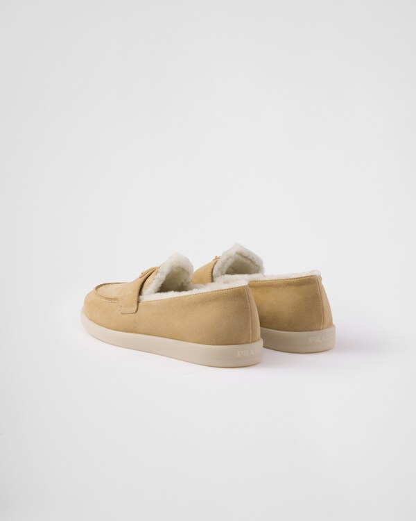 Suede and shearling loafers Suede and shearling loafers