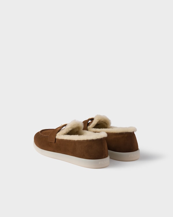 Suede and shearling loafers Suede and shearling loafers