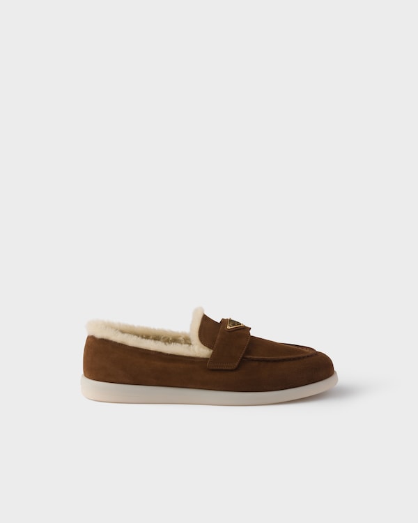 Suede and shearling loafers Suede and shearling loafers