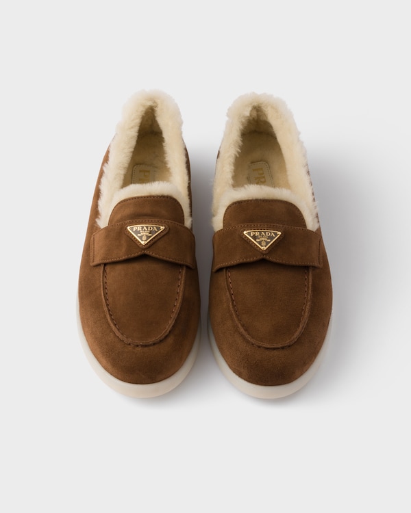 Suede and shearling loafers Suede and shearling loafers