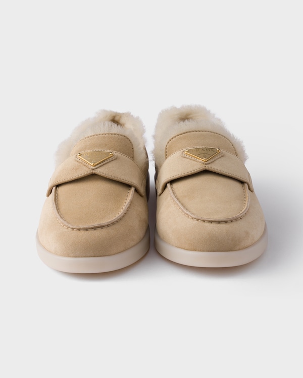 Suede and shearling loafers Suede and shearling loafers