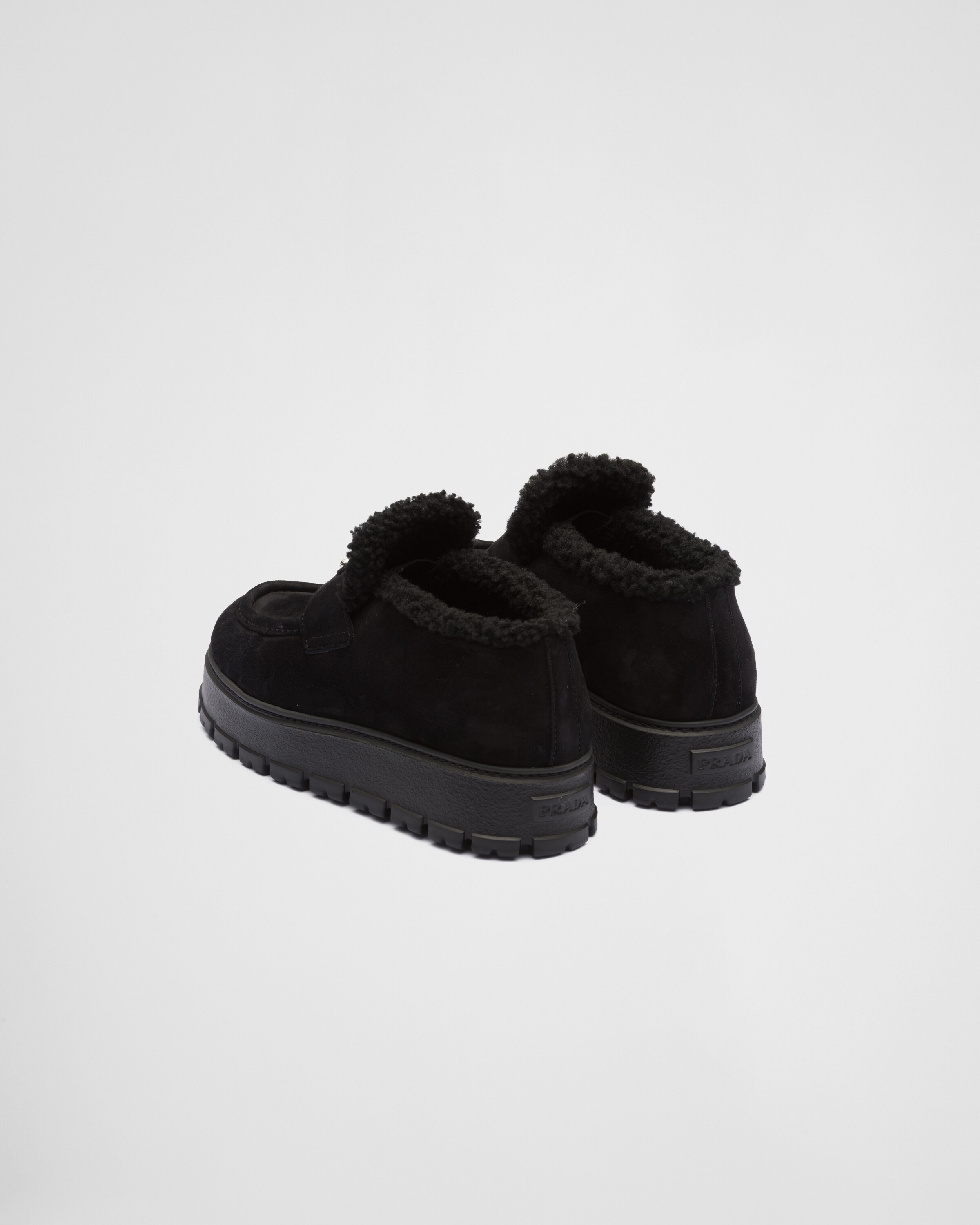 Prada black suede boots shop