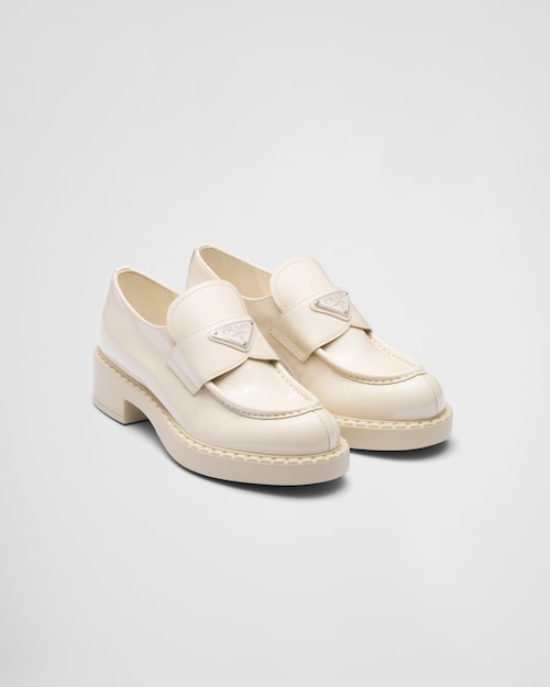 Prada Chocolate patent leather loafers 1