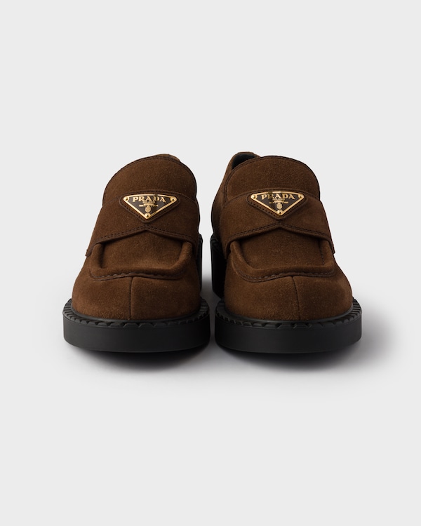 Chocolate suede loafers Chocolate suede loafers