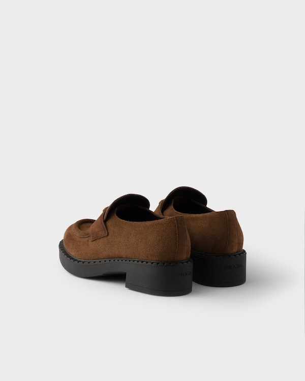Chocolate suede loafers Chocolate suede loafers