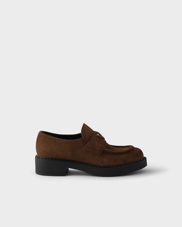 Chocolate suede loafers Chocolate suede loafers