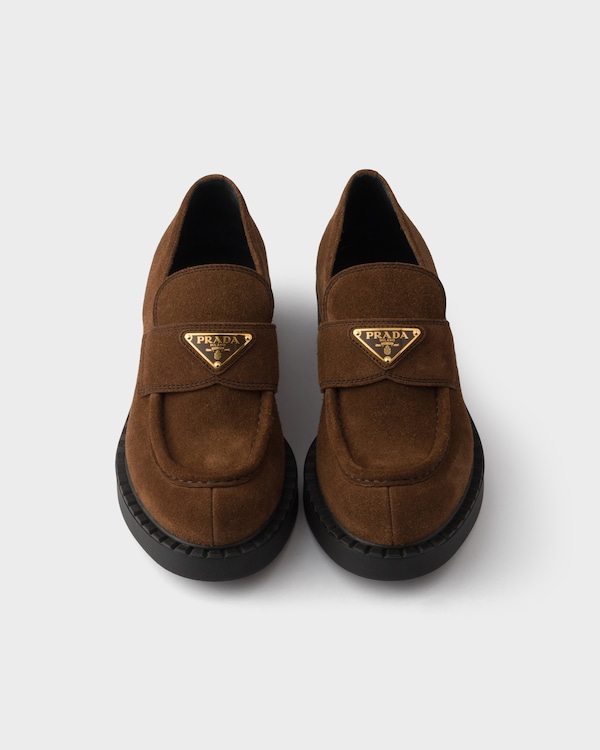 Chocolate suede loafers Chocolate suede loafers