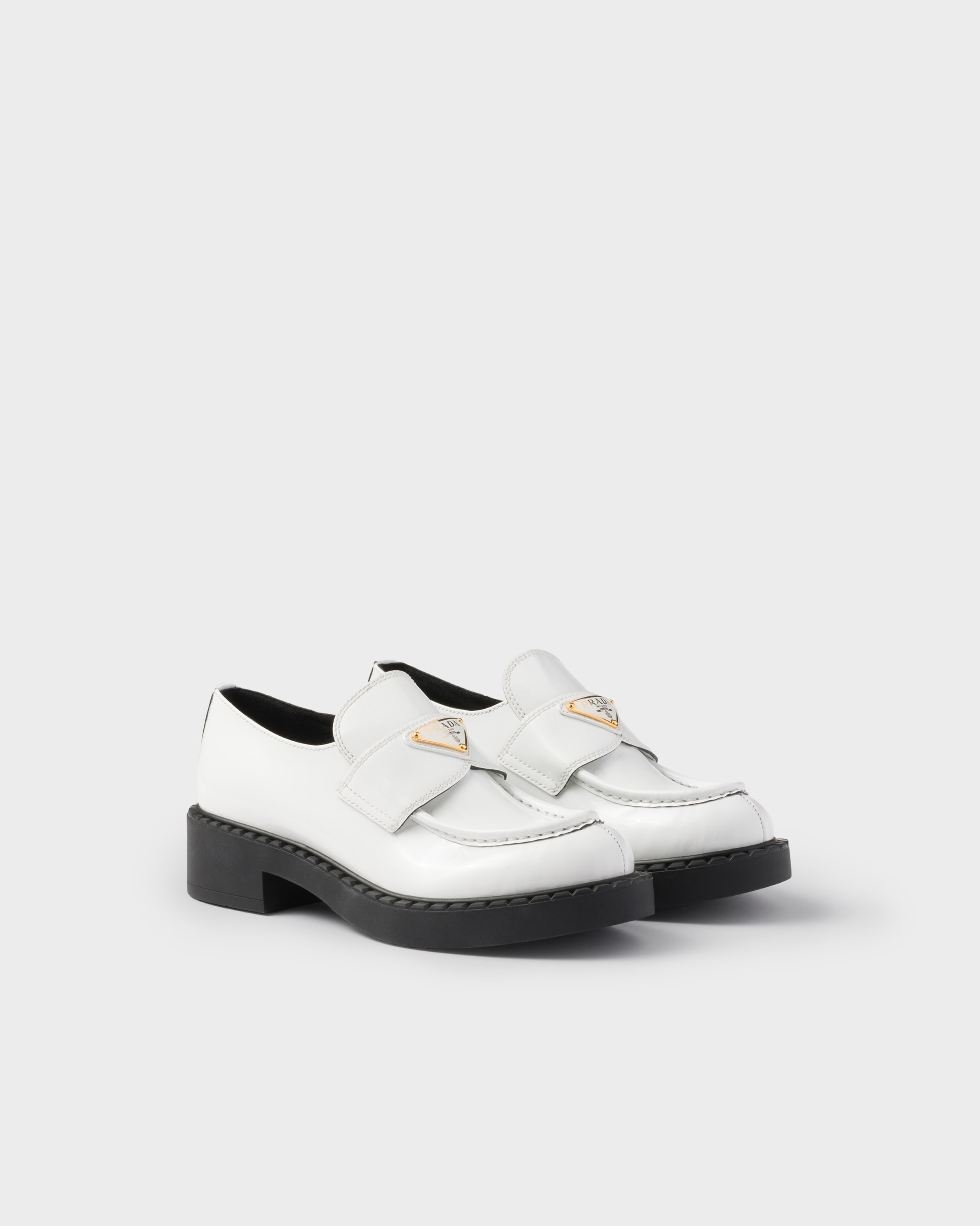 Women's Lace-Ups and Loafers in leather | PRADA