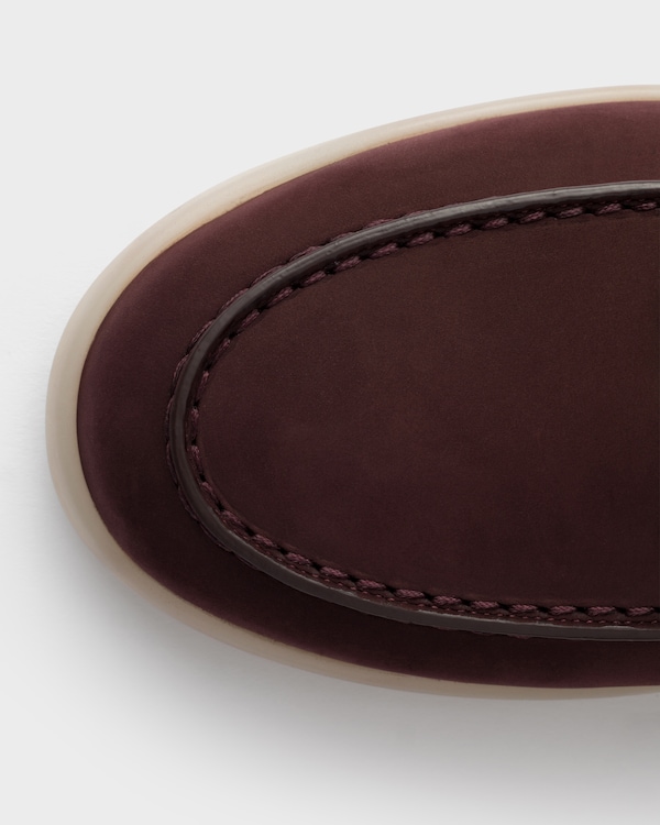 Nubuck mules - Burgundy Nubuck mules - Burgundy