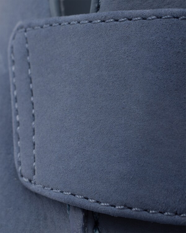 حذاء بكعب من جلد النوبوك - أزرق ملاحي حذاء بكعب من جلد النوبوك - أزرق ملاحي