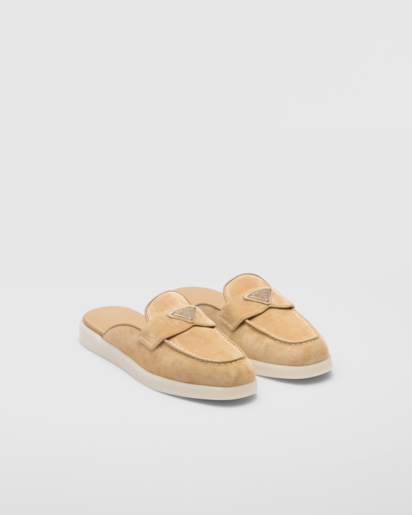 Mules en cuir suédé Mules en cuir suédé
