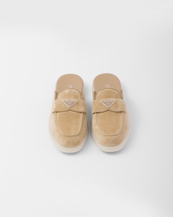 Mules en cuir suédé Mules en cuir suédé